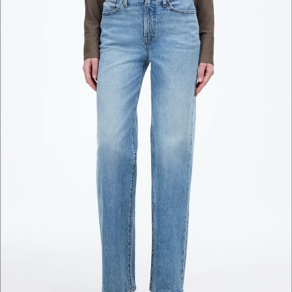 Madewell Blue Straight Leg Jeans Classic Style